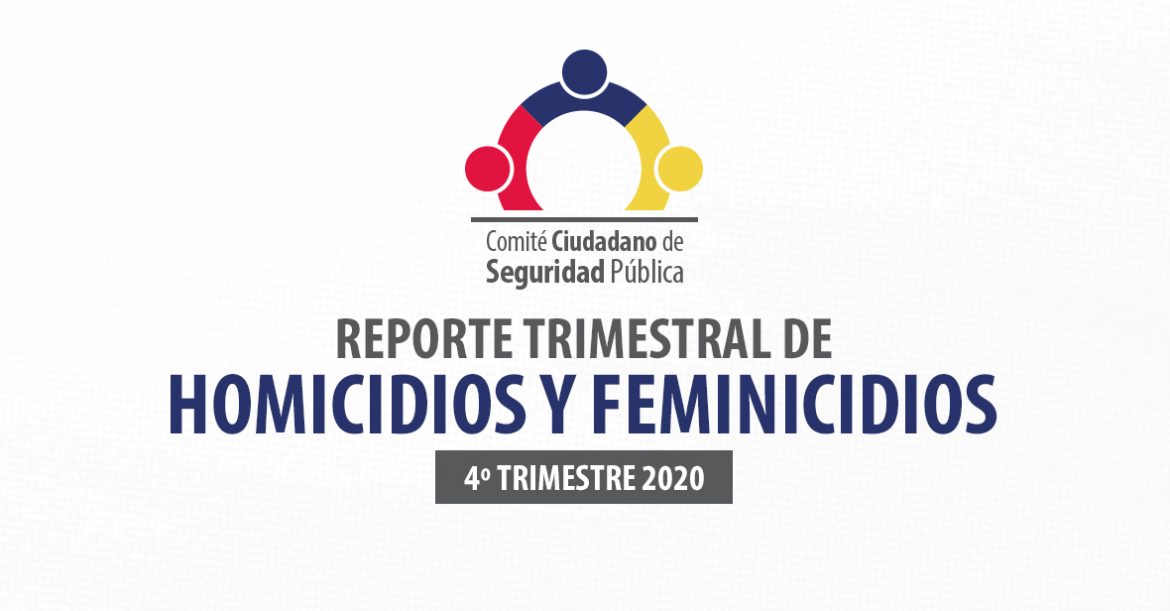 Reporte trimestral de homicidios y feminicidios (4º trimestre 2020)